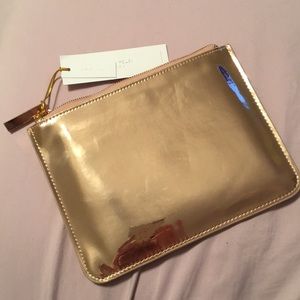 NWT Rose Gold Mirror Pouch
